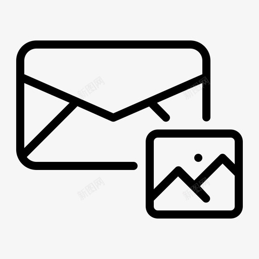 电子邮件图像照片发送图标svg_新图网 https://ixintu.com 发送 图像 摄影 照片 电子邮件 线路
