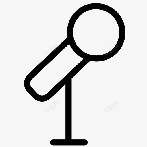 麦克风卡拉OK唱歌图标svg_新图网 https://ixintu.com 卡拉 唱歌 录音机 春节 麦克风