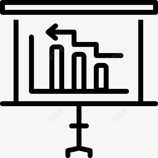 图表图板说明图标svg_新图网 https://ixintu.com 图板 图表 演示 表示 说明 透视图