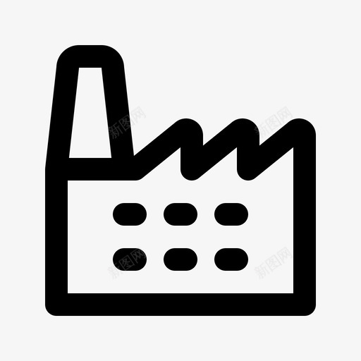 工厂制造31线性图标svg_新图网 https://ixintu.com 制造 工厂 线性
