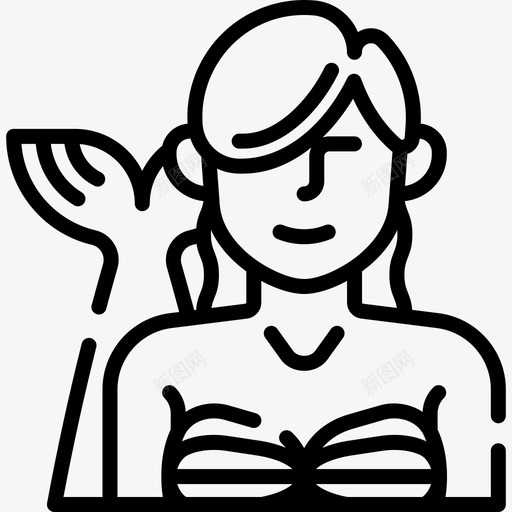 美人鱼神奇的角色24直系图标svg_新图网 https://ixintu.com 直系 神奇 美人鱼 角色