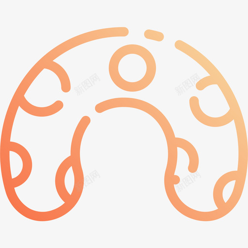 装饰睡眠6渐变图标svg_新图网 https://ixintu.com 渐变 睡眠 装饰