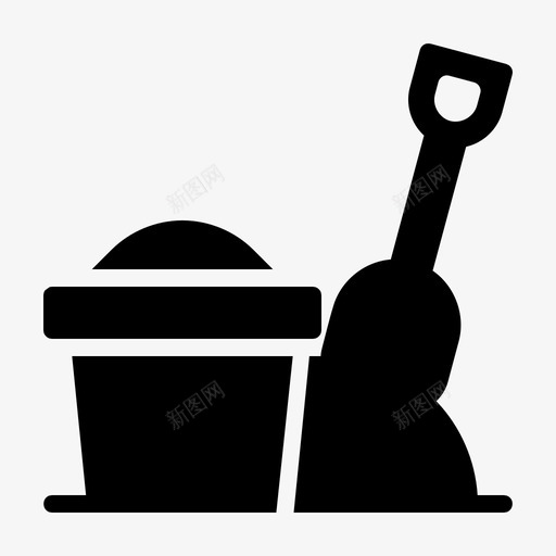 海滩假日户外图标svg_新图网 https://ixintu.com 假日 夏日 户外 沙滩 海滩 玩耍 纯色