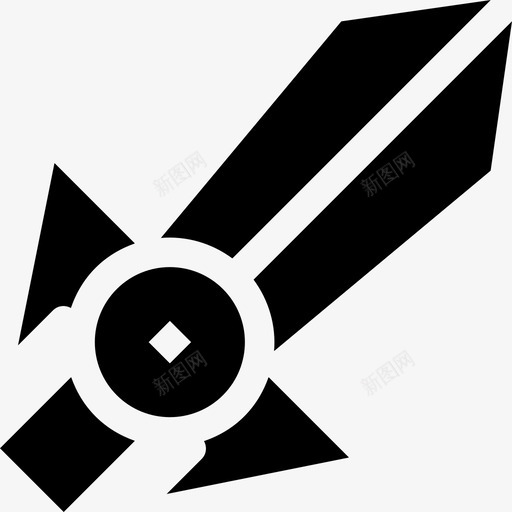剑中世纪40填充物图标svg_新图网 https://ixintu.com 中世纪 填充