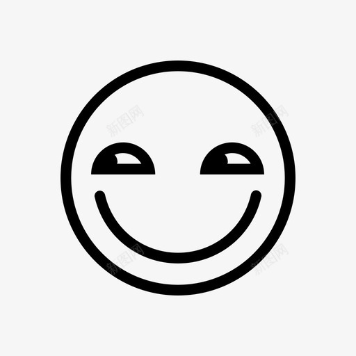 表情符号脸搞笑图标svg_新图网 https://ixintu.com 搞笑 窃笑 符号 表情