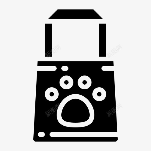 购物袋大减价宠物店实心图标svg_新图网 https://ixintu.com 减价 实心 宠物 购物袋