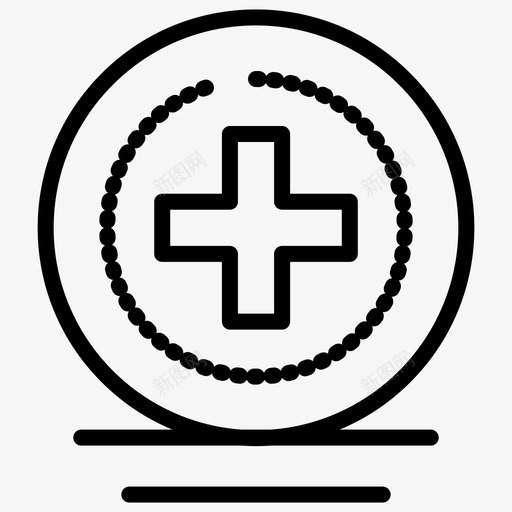 健康医院医学svg免抠素材_新图网 https://ixintu.com 医学 健康 医院 加粗 粗线