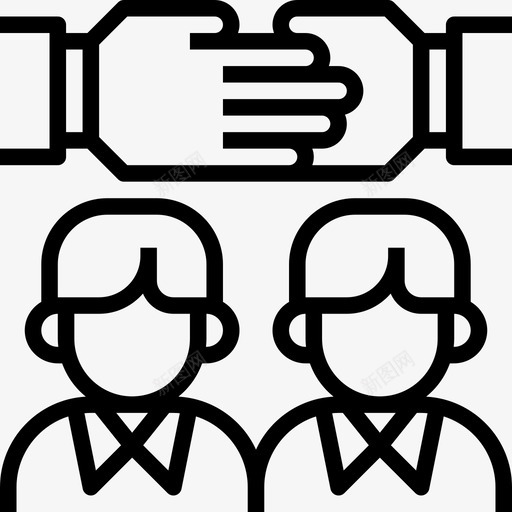 商业与金融企业管理4线性图标svg_新图网 https://ixintu.com 企业管理 商业 线性 金融