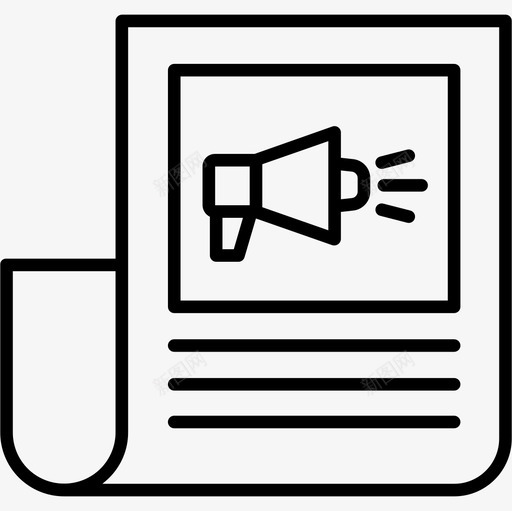 报纸广告43直系svg免抠素材_新图网 https://ixintu.com 报纸广告 直系