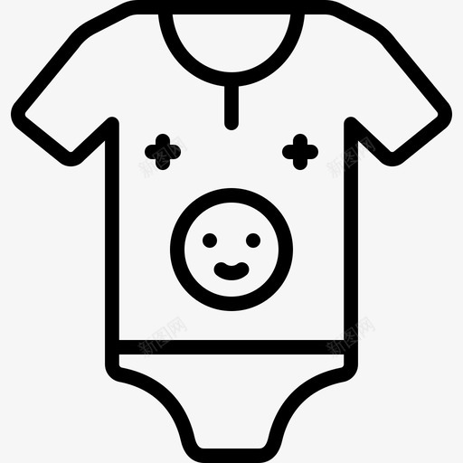 一件套宝贝连体衣图标svg_新图网 https://ixintu.com 一件 件套 宝贝 连体 连体衣