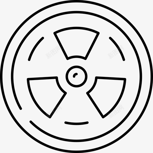 辐射化学能源图标svg_新图网 https://ixintu.com 化学 实验室 标志 能源 辐射