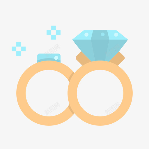 结婚戒指结婚196平的图标svg_新图网 https://ixintu.com 平的 戒指 结婚