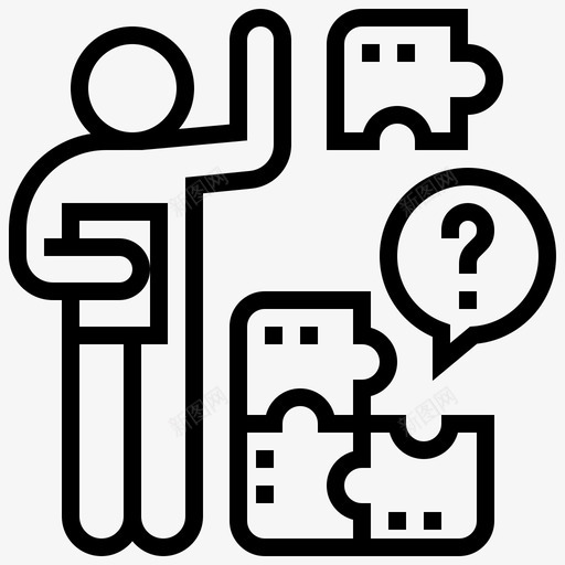 问题商业战略20线性图标svg_新图网 https://ixintu.com 商业 战略 线性 问题