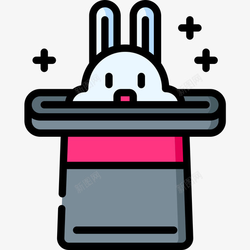魔术帽魔术39线性颜色图标svg_新图网 https://ixintu.com 线性 颜色 魔术