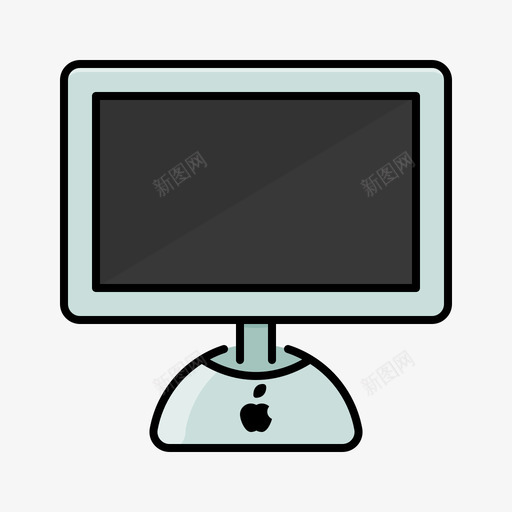 Imac苹果产品1线性颜色图标svg_新图网 https://ixintu.com 产品 产品线 线性 苹果 颜色