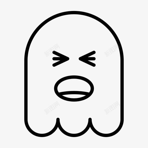 鬼魂嘘声表情符号图标svg_新图网 https://ixintu.com 1行 万圣节 嘘声 幽灵 符号 表情 鬼魂