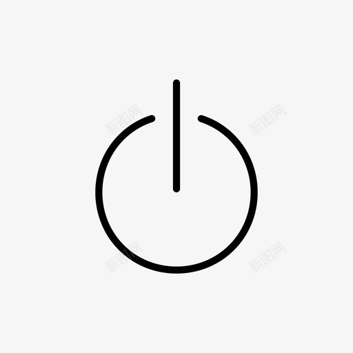 断电关机图标svg_新图网 https://ixintu.com 关机 断电