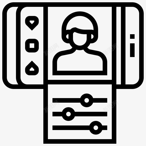 编辑控制照片图标svg_新图网 https://ixintu.com mobileapplicationline 工作室 控制 照片 编辑 设置