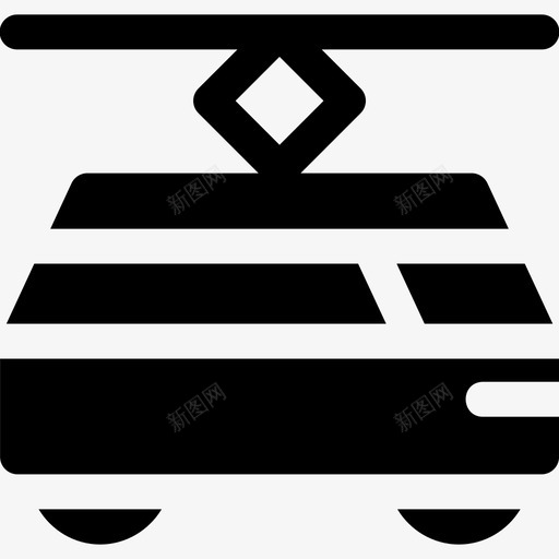 有轨电车公共服务实体图标svg_新图网 https://ixintu.com 公共服务 实体 有轨 电车