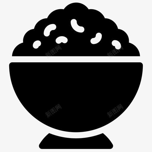米饭亚洲食品碗图标svg_新图网 https://ixintu.com 中餐 亚洲 填充 米饭 食品 食物 饭碗