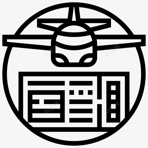 机票航空公司登机图标svg_新图网 https://ixintu.com 旅行 机场 机票 登机 航班 航空公司