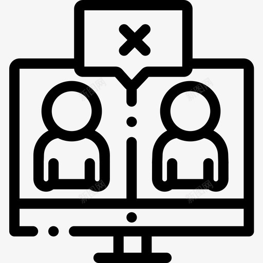 直线商务会议11图标svg_新图网 https://ixintu.com 商务会议 直线
