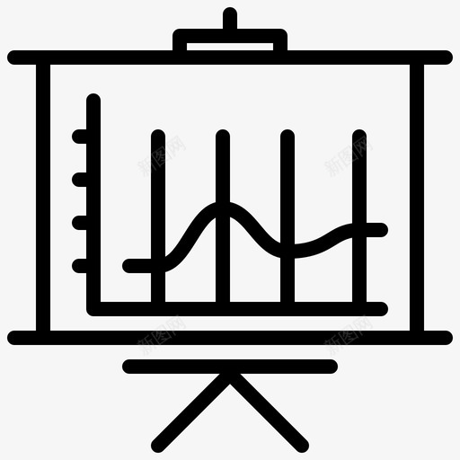 演示图业务报表图标svg_新图网 https://ixintu.com 业务 报表 流量 演示 示图