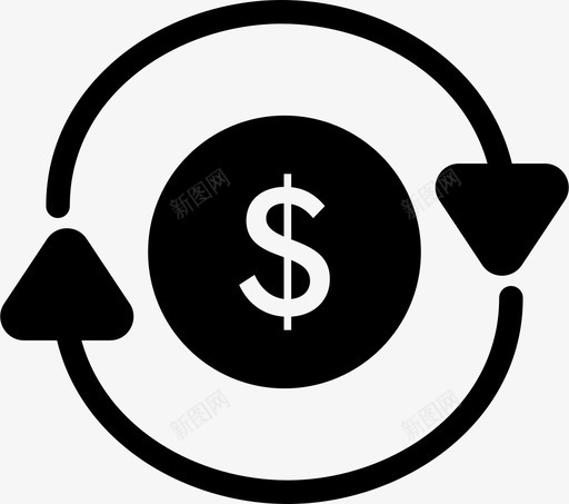 基金银行资金图标svg_新图网 https://ixintu.com 储蓄 基金 税收 资金 银行