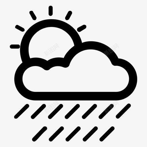 大雨天气倾盆大雨暴雨图标svg_新图网 https://ixintu.com 倾盆大雨 图标 大雨 天气 季节 暴雨 气和
