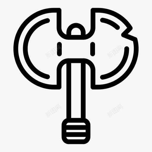 双面斧游戏北欧海盗图标svg_新图网 https://ixintu.com 北欧 双面 战争 木头 武器 海盗 游戏