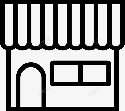 市场商业零售图标svg_新图网 https://ixintu.com 商业 商店 市场 零售