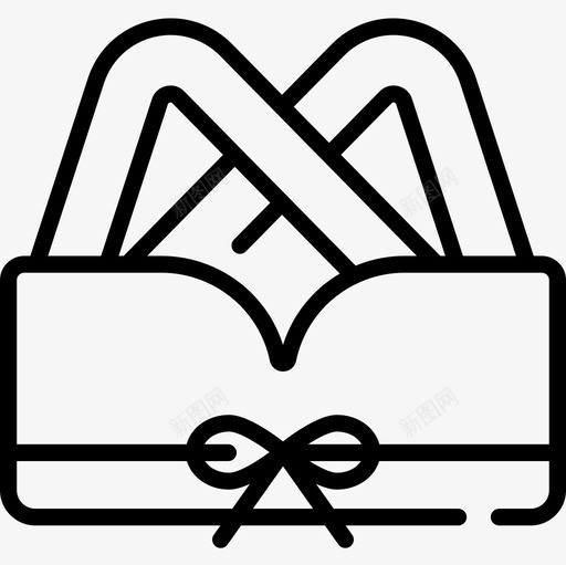 胸罩活跃生活方式26直线型图标svg_新图网 https://ixintu.com 活跃 生活方式 直线 线型 胸罩