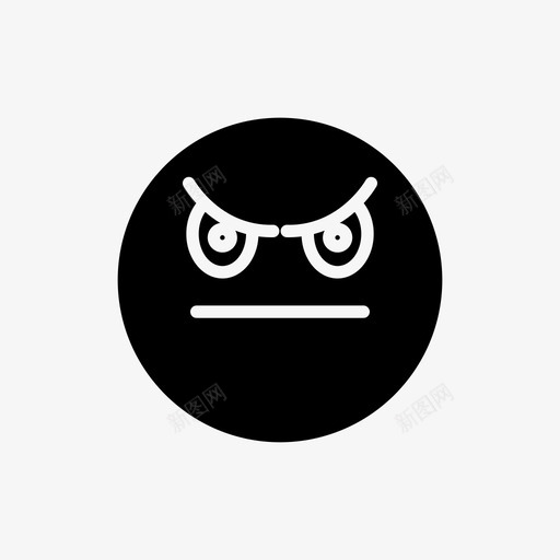 情绪化愤怒表情图标svg_新图网 https://ixintu.com 情绪化 愤怒 表情
