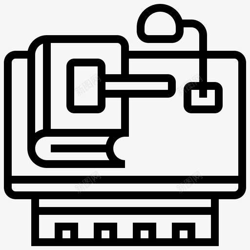讲台阅读演讲图标svg_新图网 https://ixintu.com 司法 桌子 法律 演讲 热线 讲台 阅读