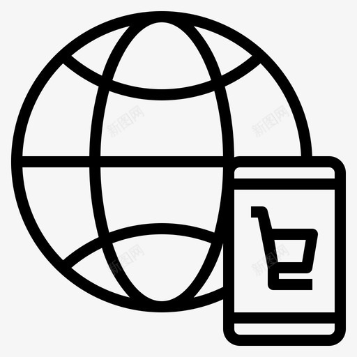 全球休闲消费者图标svg_新图网 https://ixintu.com 休闲 全球 团体 在线 快乐 提纲 消费者 购物