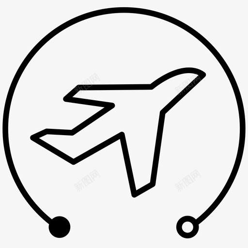 飞机-红svg_新图网 https://ixintu.com 飞机-红