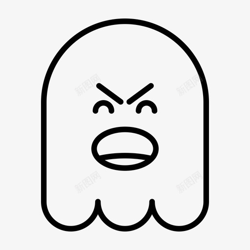 鬼魂表情万圣节图标svg_新图网 https://ixintu.com 1行 万圣节 幽灵 穆迪 表情 鬼魂