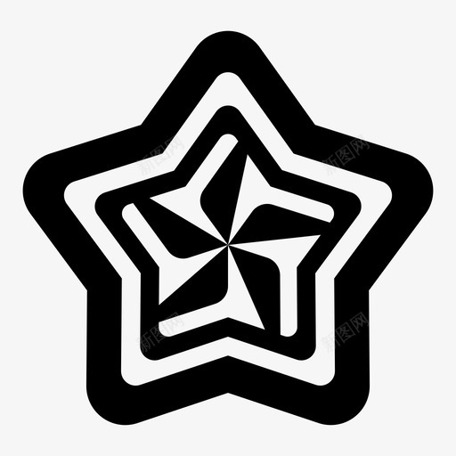 星型风车旋转扭转图标svg_新图网 https://ixintu.com 扭转 旋转 星型 风车
