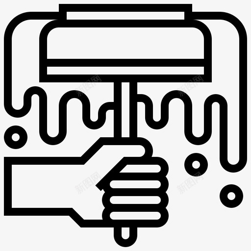 清洗清洁95线性图标svg_新图网 https://ixintu.com 清洁 清洗 线性