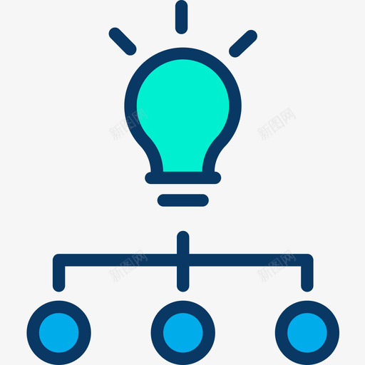 Idea工程63线性颜色图标svg_新图网 https://ixintu.com Idea 工程 线性 颜色