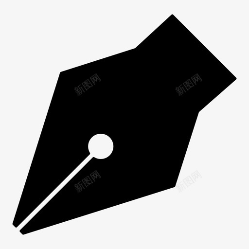 钢笔办公室笔尖图标svg_新图网 https://ixintu.com 办公室 学校 文具 笔尖 钢笔