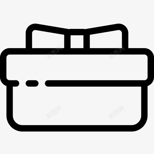 礼品盒礼物丝带图标svg_新图网 https://ixintu.com 丝带 礼品盒 礼物