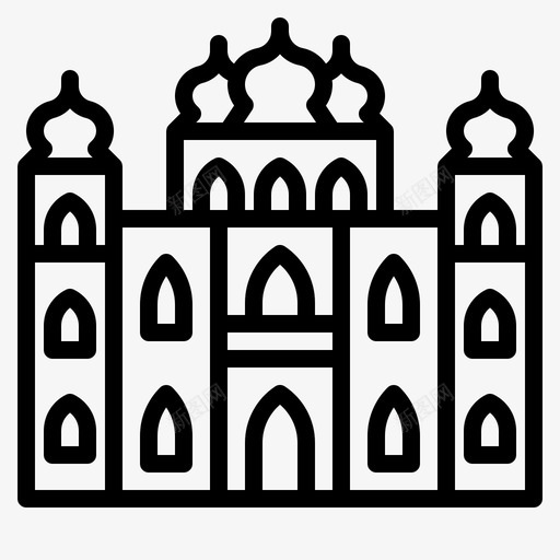 宫殿建筑城堡图标svg_新图网 https://ixintu.com 国王 城堡 宫殿 庄园 建筑