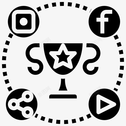 竞赛影响力营销6填充图标svg_新图网 https://ixintu.com 填充 影响力 竞赛 营销