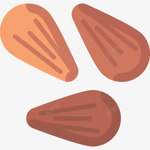 杏仁素食食品5无糖图标svg_新图网 https://ixintu.com 无糖 杏仁 素食 食品