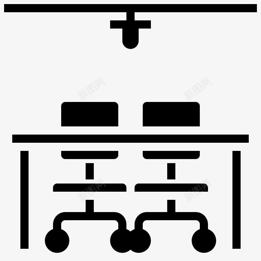 办公桌共工作空间9填充图标svg_新图网 https://ixintu.com 办公桌 填充 工作 空间