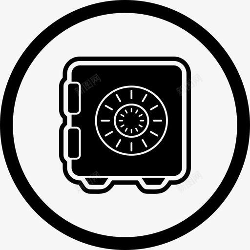 金库银行金库储物柜图标svg_新图网 https://ixintu.com 保险箱 储物柜 电子商务 金库 银行