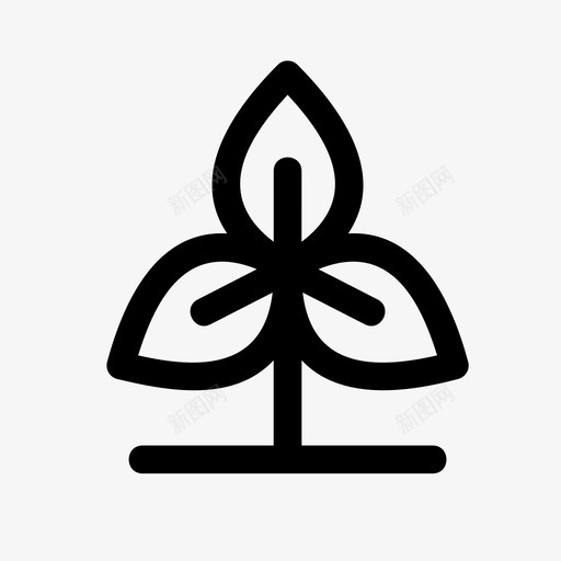 作物绿叶植物图标svg_新图网 https://ixintu.com 作物 植物 绿叶