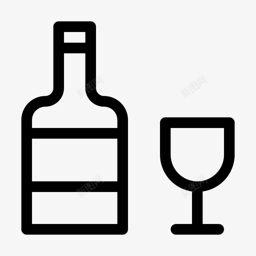 酒波旁威士忌白兰地图标svg_新图网 https://ixintu.com 威士忌 波旁 白兰地