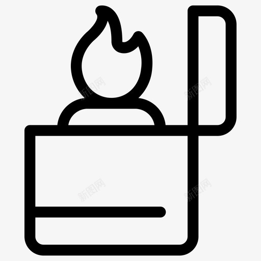 煤气打火机路西法火柴图标svg_新图网 https://ixintu.com 安全 打火机 火柴 煤气 路西 野营